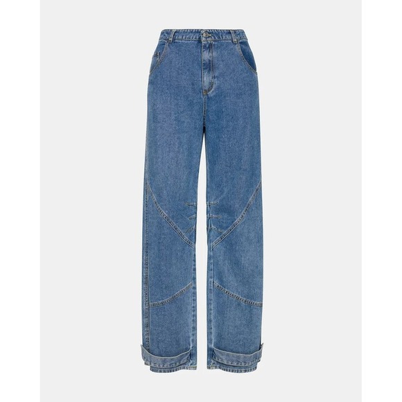 Steve Madden Denim - Steve Madden Tre Jean Women Forever Blue Excellent Wide Leg Seam Detail Denim